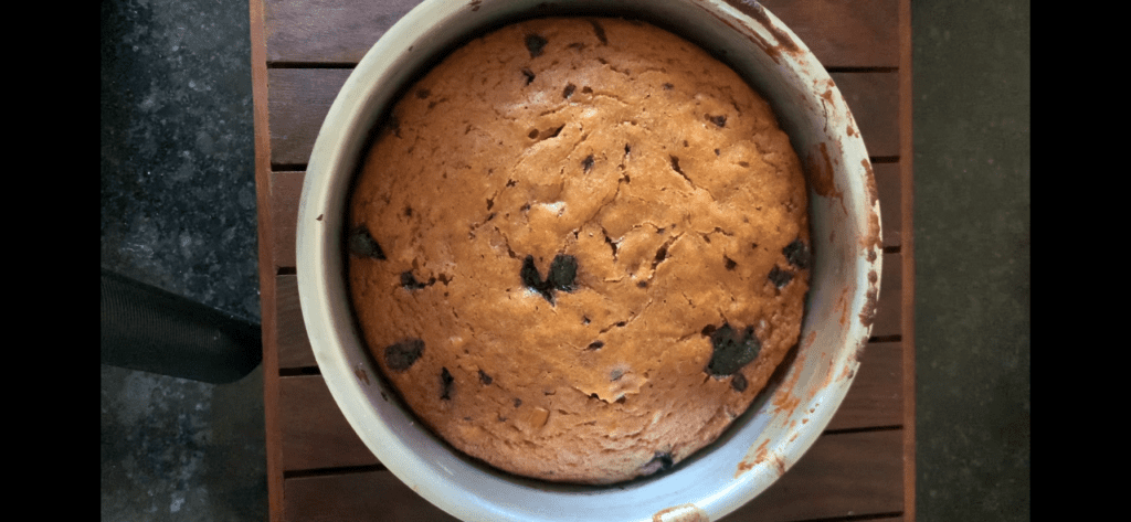 This a homemade banana bread.