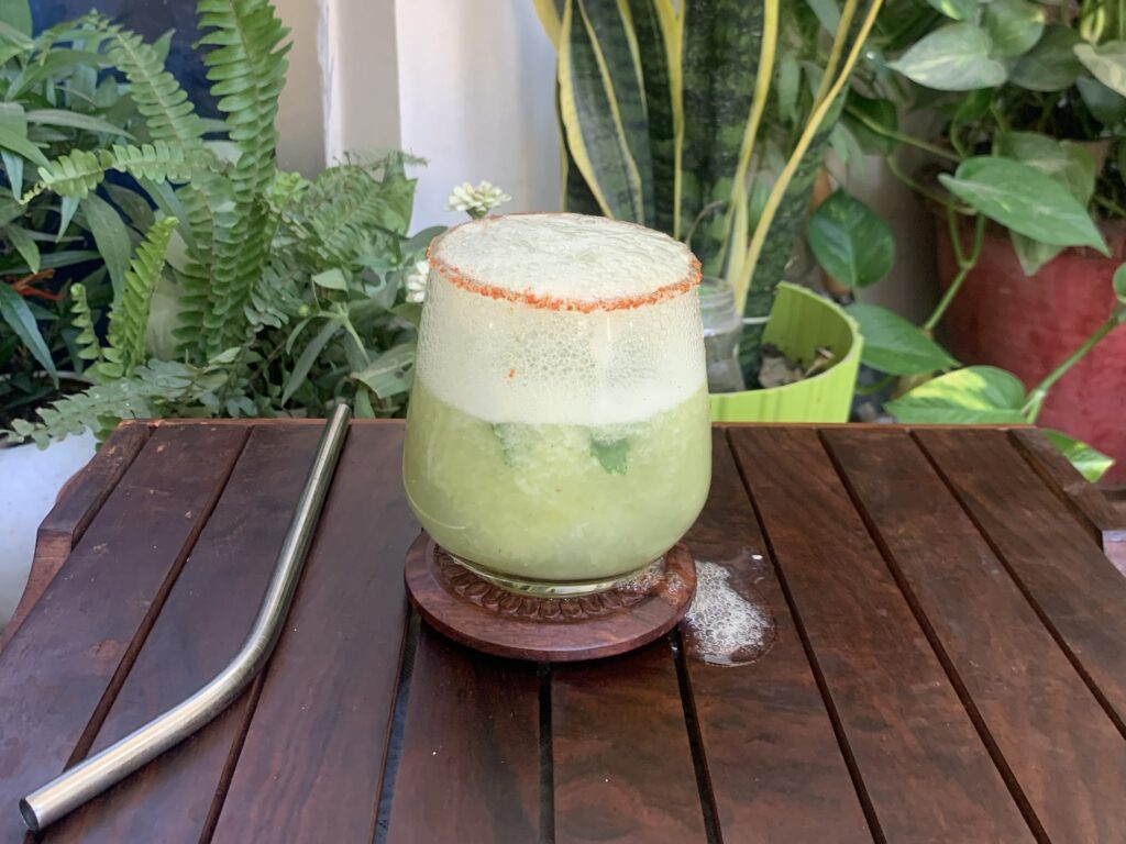 zero-sugar grape mojito.